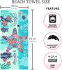 Beach Towel Microfiber Beach Towels Sand Free Quick Dry Lightweight Travel Towels Oversized Large Quick Cute Starfish Design