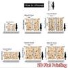 1pc 2D flat Photography Backdrop Photography Backdrop Brown Paw s 100% Polyester Anniversary for Home and party decorations for