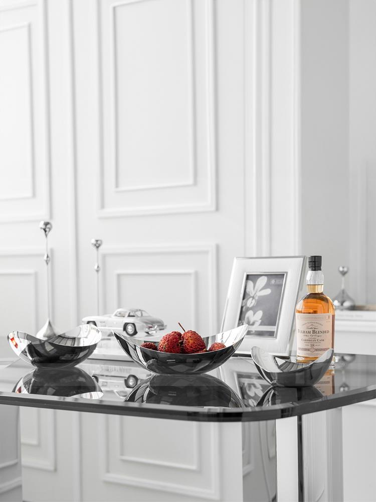 Vassoio da portata nordico in acciaio inossidabile Ciotola di lusso per frutta Piatto in metallo Piatti per caramelle Dessert Snack Hotel Decorazione per la casa