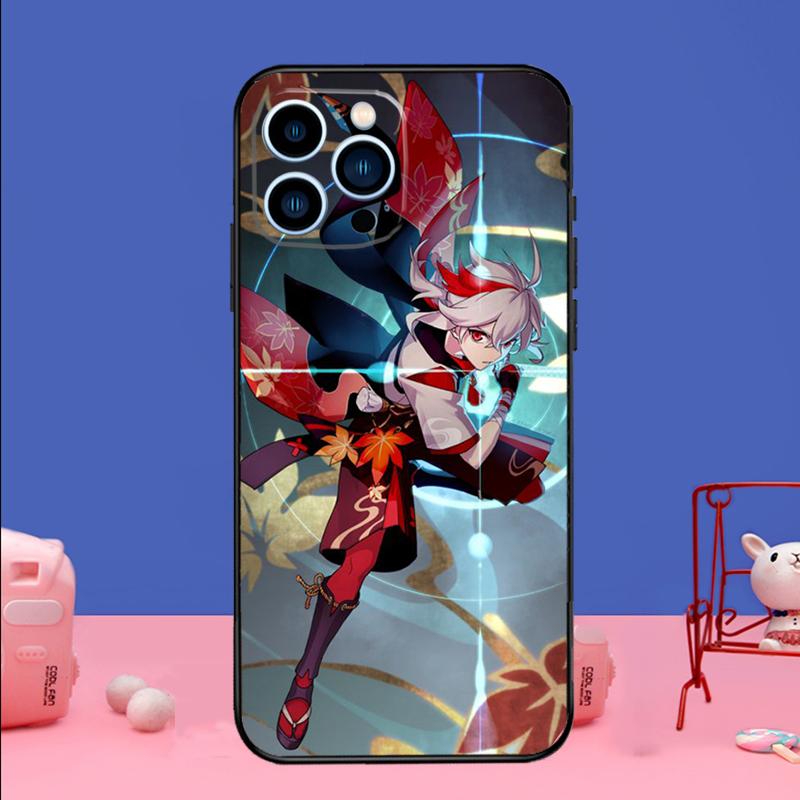 Genshin Impact Kaedehara Kazuha Phone Case For iPhone 17 16 15 13 11 12 14 Pro Max mini 15 16 Plus 16e 17 Air Bumper Cover