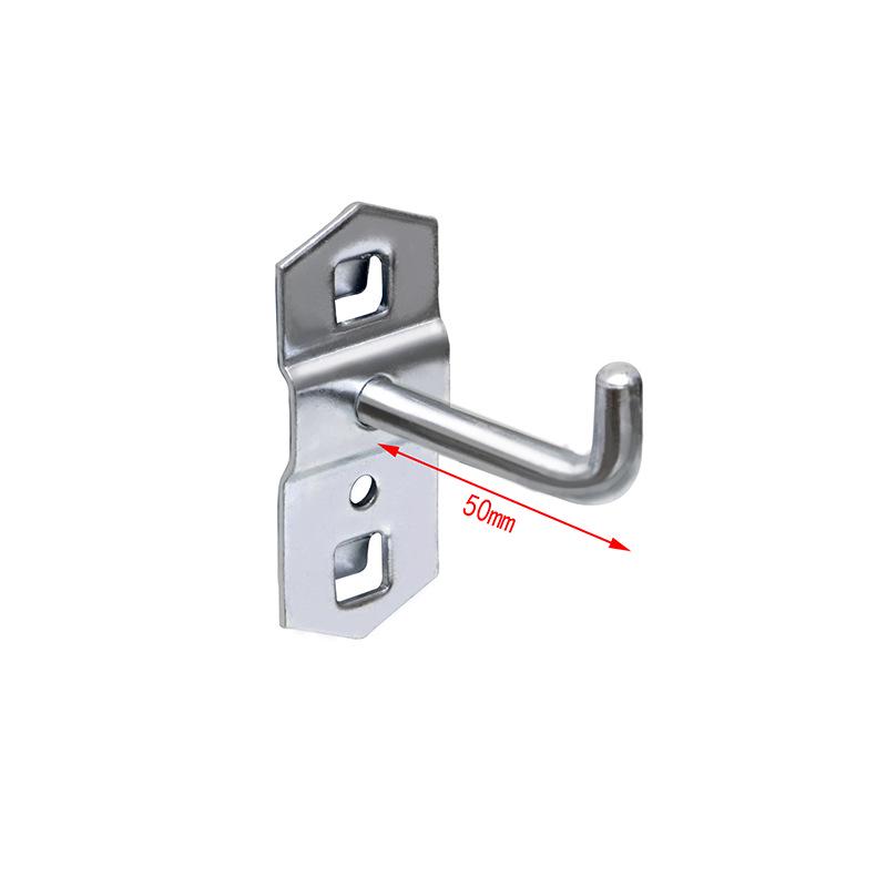 Panou Perforat Metalic cu Găuri Pătrate, Raft pentru Scule cu Cârlige pentru Șurubelnițe