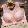 Reggiseno regolabile Sexy Beauty Back Reggiseno senza montatura Reggiseno raccolto spesso in pizzo Lingerie da donna