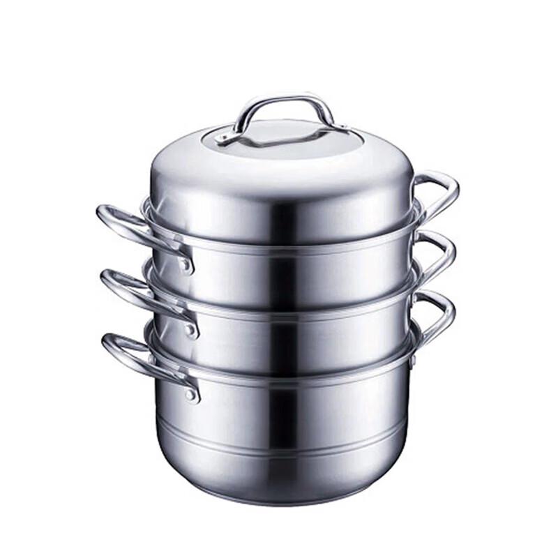 SUPOR 304 Stainless Steel 3-Tier Steamer Pot