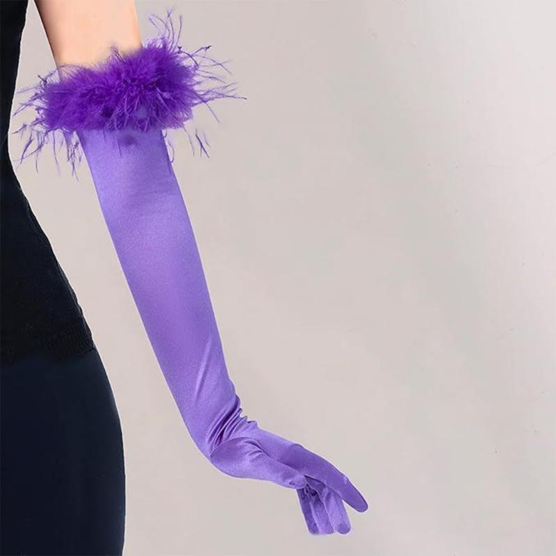 Rękawiczka z długim rękawem dla dorosłych Świąteczna Rękawiczka do opery Ślubna Wieczorowa Rękawiczka do jazdy