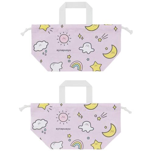 Skater Children's Lunch Box Drawstring Bag with Gusset Kids Made In Japan Shinapushu Girls KB7