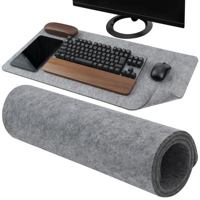 By Web EMARINO Desk Mat Felt Wool Natural Wool Compatible with Optical Mice Thick 5mm Moisture Absorbing Heat Retaining Mouse Pad X [Recommended
