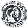 Charms Letter P 925 Bead Pendant S925 Zircons Openwork Letter