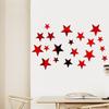 20/40pcs Star Reflective Acrylic Mirror Wall Stickers for Bedroom & Living Room Décor