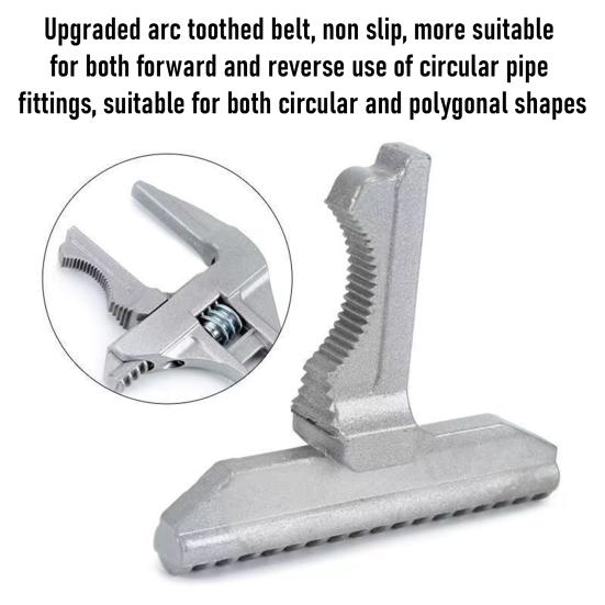 Regulowany Klucz do Rur z Szerokim Szczęką Krótka Rączka Szerokie Otwarcie Instalacja Rur Wodnych Zlewu Kuchennego Łazienkowego Naprawa Kranu Klucz ze Stopu Aluminium
