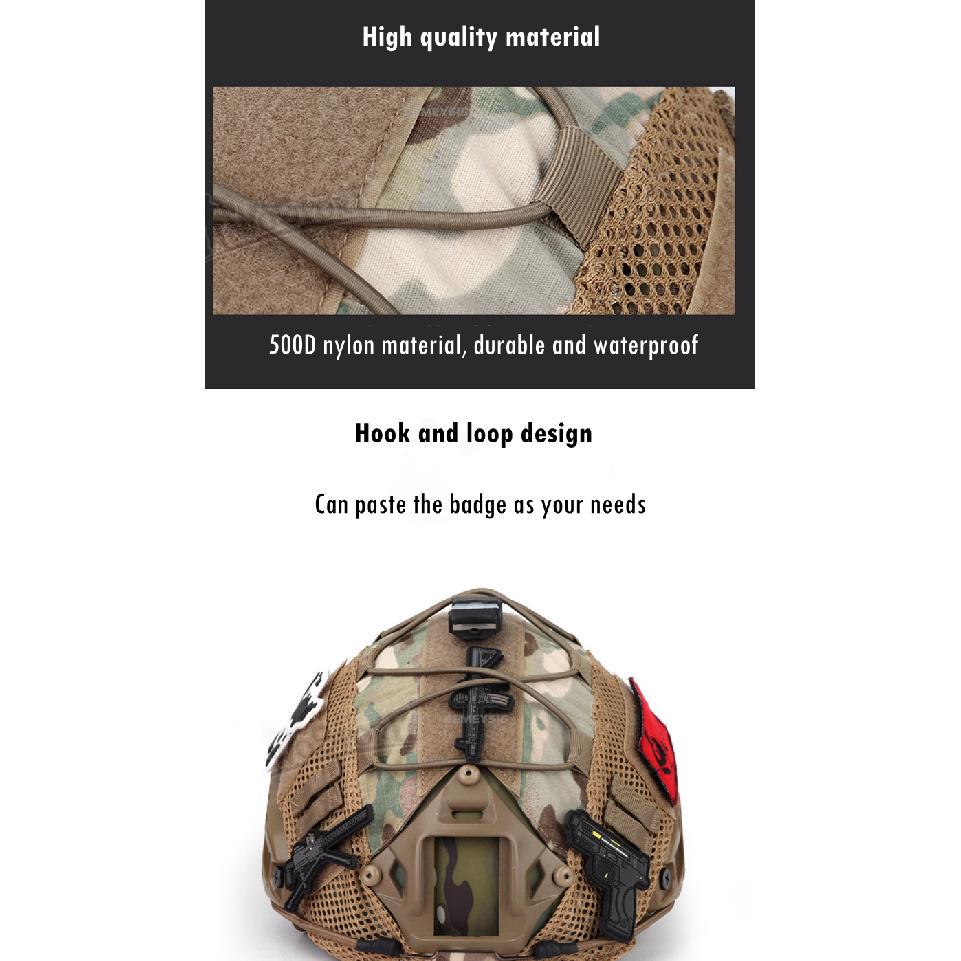 Tactical Helmet Cover for Fast MH PJ BJ Helmet Airsoft Paintball Helmet CoverSpeed Sensors 6
