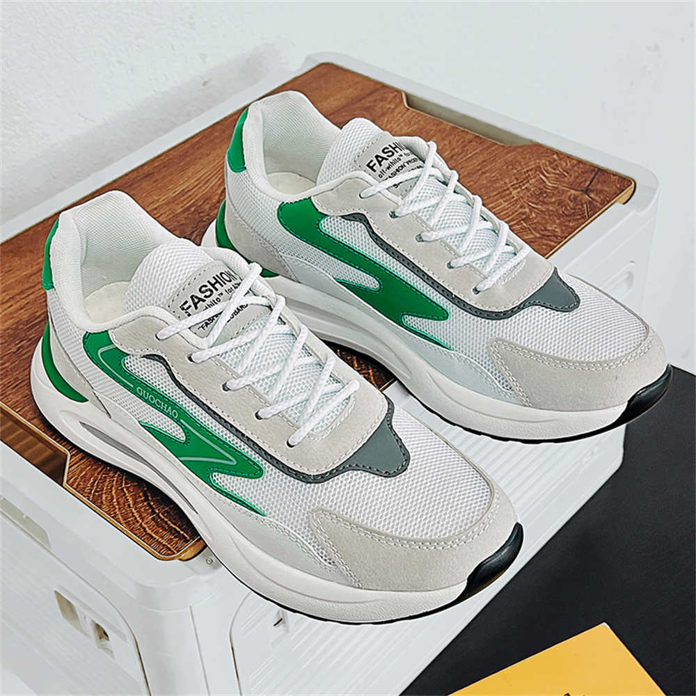 Fashion Tied Brown Men's Shoes Luxury Sneakers Walking Panske Boty Men's Shoes Models Sport Brand Name Shoos Runner Sneskers Kit