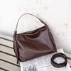 Temperament Women'S Retro First Layer Natural Fall Cowhide Fashion Commuter Portable Shoulder Bag Soft Leather Leather Big Bag