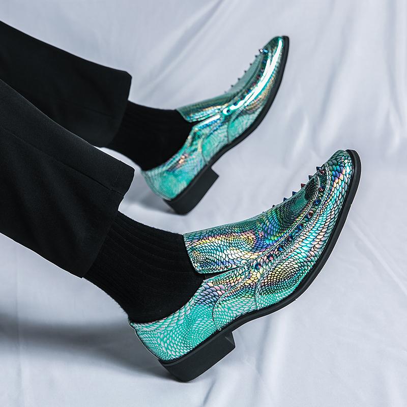 Fashion Men's Loafers Luxury Brand Leather Dress Shoes Breathable Slip-On Solid Formal Casual Shoes Handmade Designer Men Shoes Mocassin