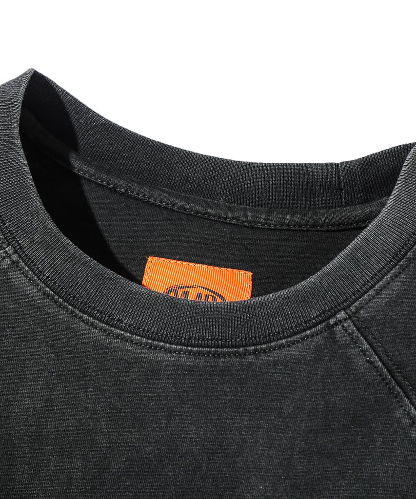 Dimiteulibeullaeg Vlad Pigment Slash Short Sleeve T-Shirt_Charcoal