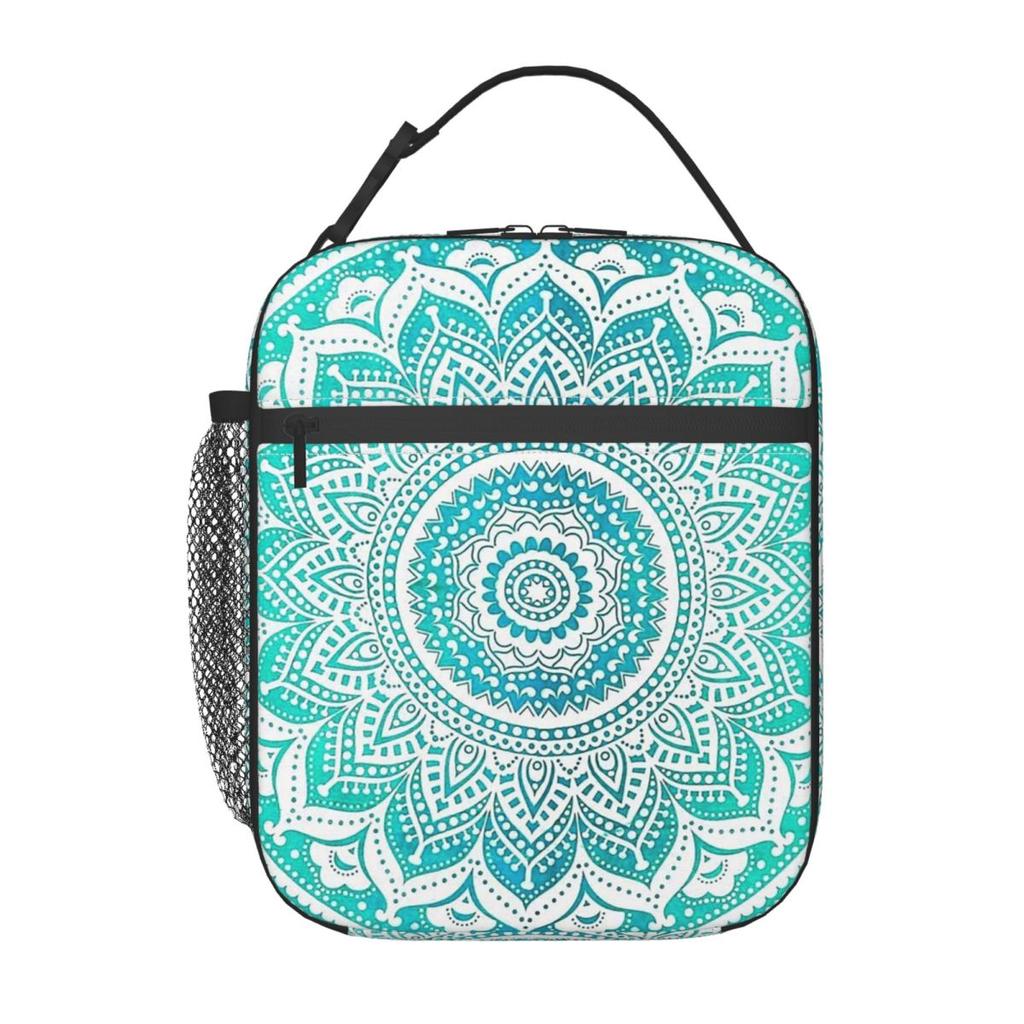 Bohemian Mandala Insulated Lunch Bag for Women Children Portable Food Boxes Thermal Lunch Box Tote