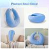 Ergonomic Gaming Pillow, Velvet U-Shaped Lap Cushion with Memory Foam for Long Sessions, Arm Support Reading Pillows for Bed & Sofa