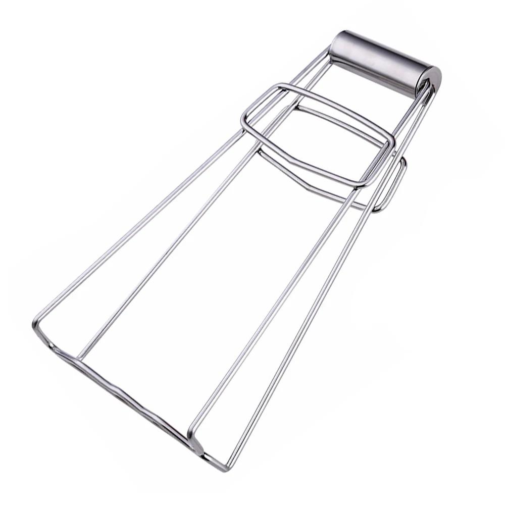 

Stainless Steel Foldable Hot Bowl Clip Pot Dish Holder Steamer Plate Tong Anti-Hot Clamp Gripper Kitchen Tools Heat Insulation