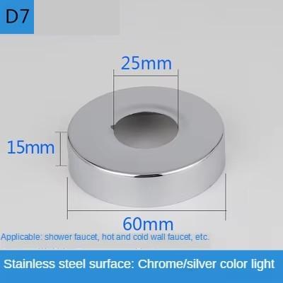 2 ks Konektor vodovodní trubky 1/2"3/4" Nerezová ocel Dekorativní kryt kohoutku Panel úhlového ventilu sprchy Kuchyňské doplňky k kohoutku