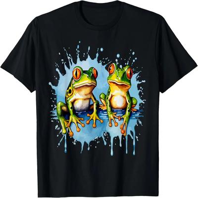 Cool Retro Frog 70s 80s 90s Funny Frog Lover T-Shirt