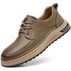 Autumn Winter New Designer Leather Sports Shoes for Men Fashion Business Loafers Male Lace Soft Sole Casual Sneakers Man