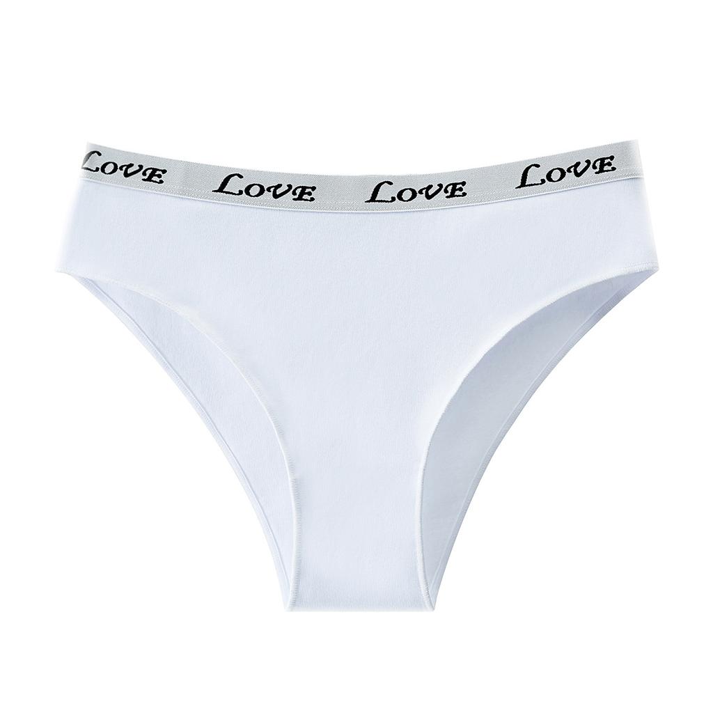 Women S Mid Rise Cotton Letter Print Plus Size Briefs