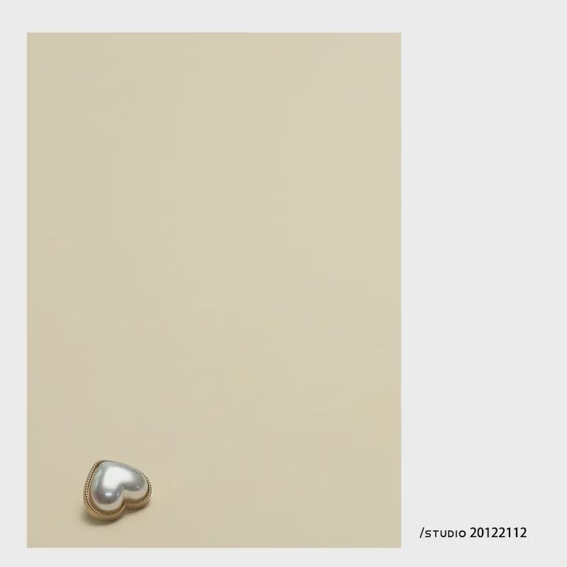 Yisen Pearl Heart Button Women's Sweater Jacket Shirt with Metal Heart-shaped Button