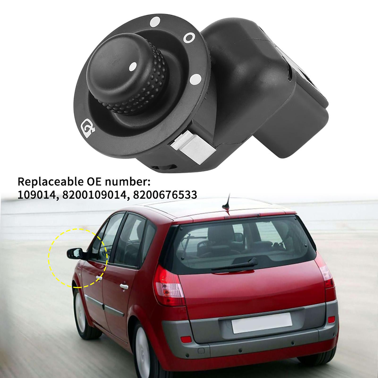 8200109014 Controllo Specchietto Retrovisore per Clio III II 2 Scenic 2 109014 Controllo Specchietto Elettrico nero