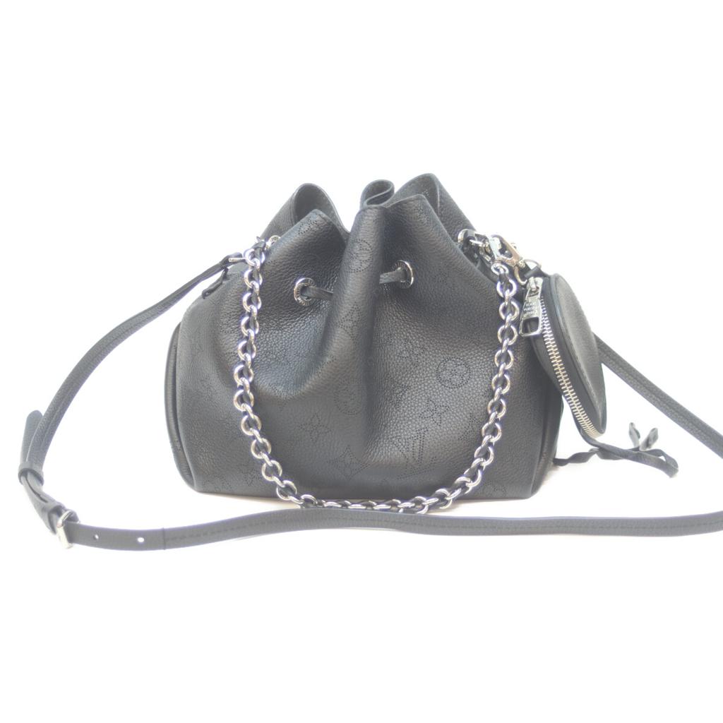 Louis Vuitton 20 Years M57070 Black Mahina Bella Shoulder Bag MahinaUsed