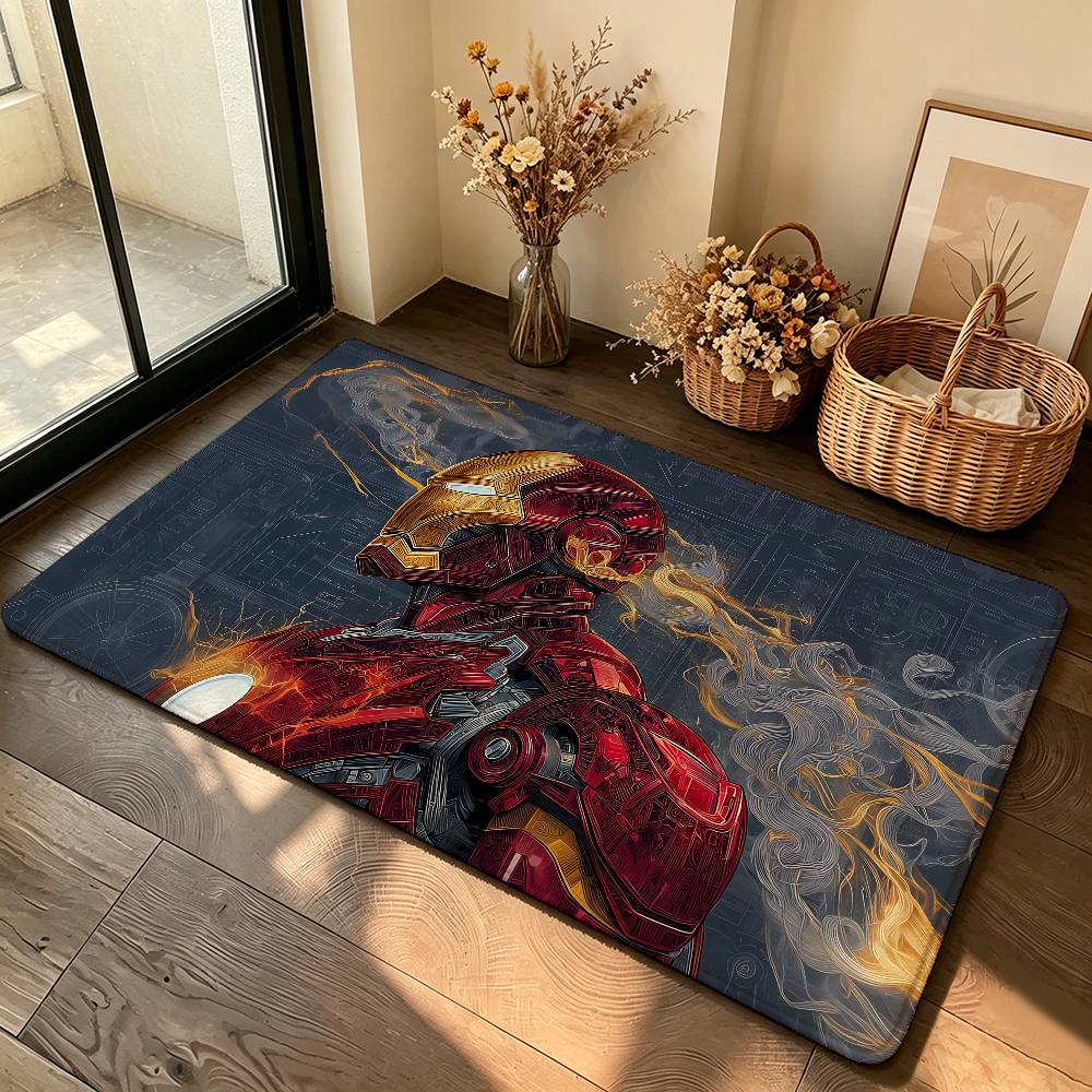 Cool I-Iron Man-S Carpet Bathroom Anti-slip Mat Door Mat Home Decoration Mat Entrance Door Mat Scratch-resistant Door Mat