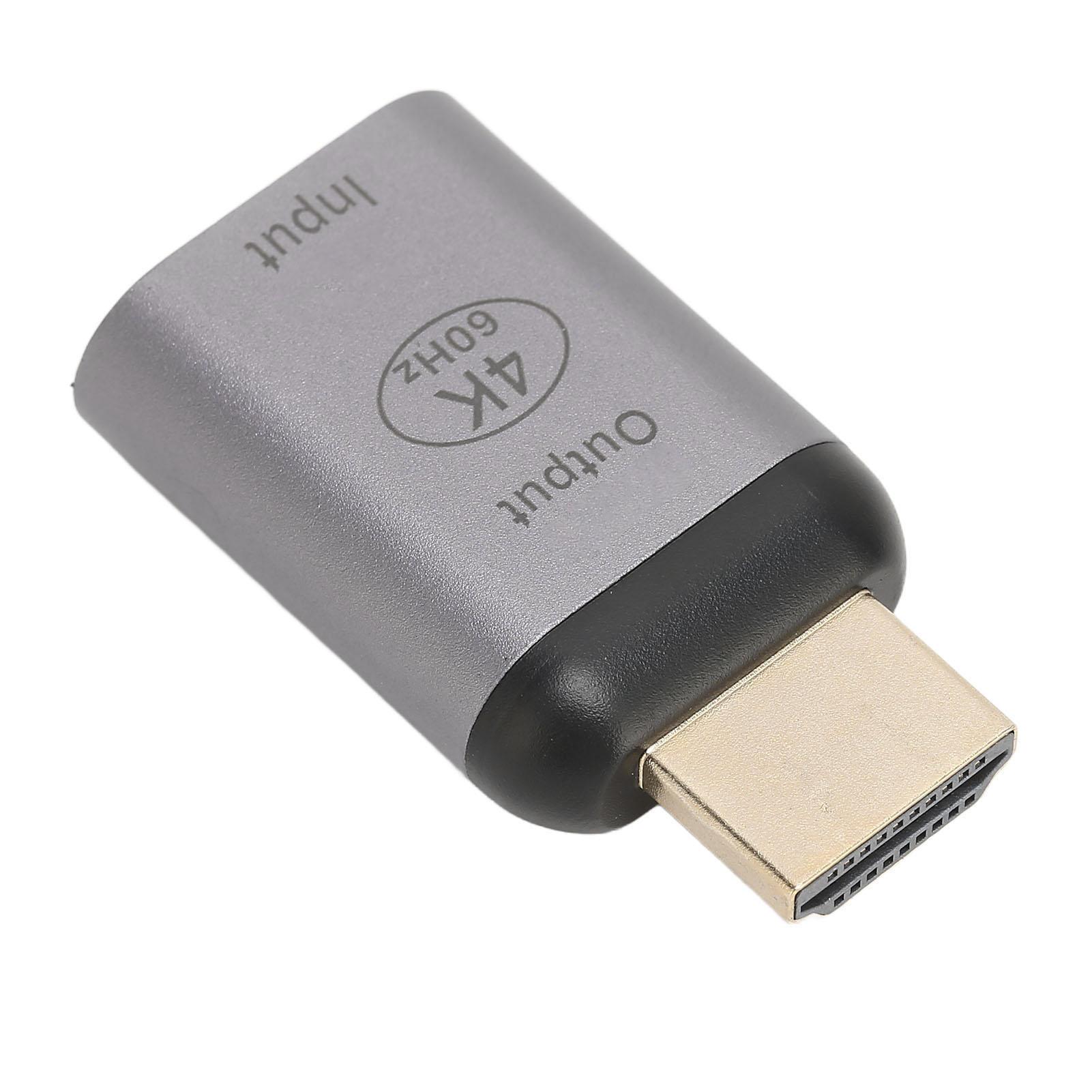 

USB C Female to Male Adapter 4K 60HZ High Speed Plug and Play Type C to HD Multimedia Interface for PC Phone Tablet