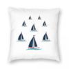 Sailing Boat Sailor Square Pillowcase Polyester Linen Velvet Pattern Zip Decorative Throw Pillow Case Sofa Seater Cushion Cover
