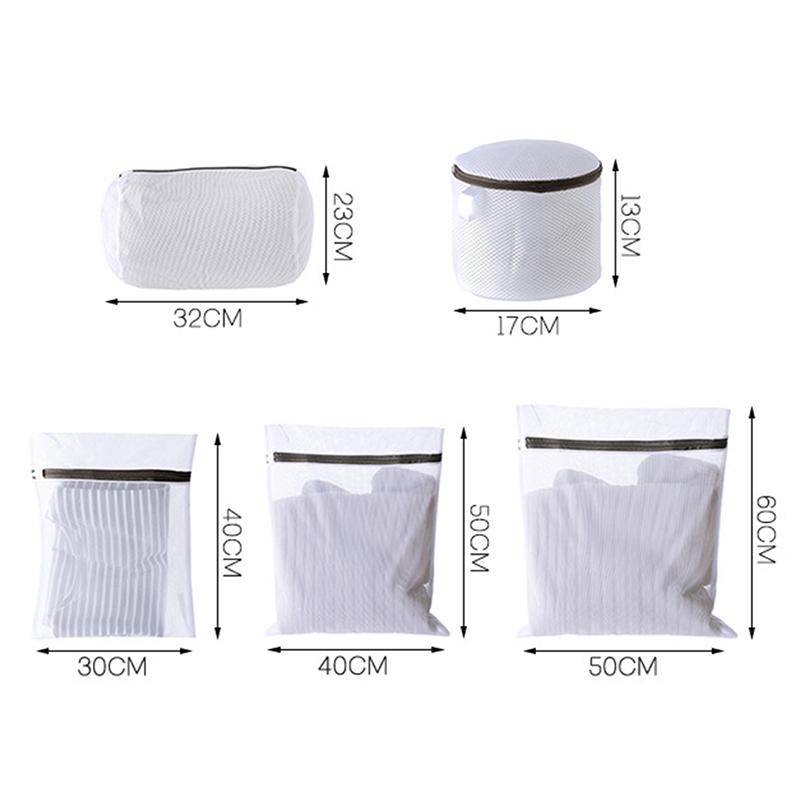 2/3/5PCS Mesh Nylon Clothing Storage Bag Anti Deformation Pants Sweater Special Washing Bag Wool Travel Packaging Bag