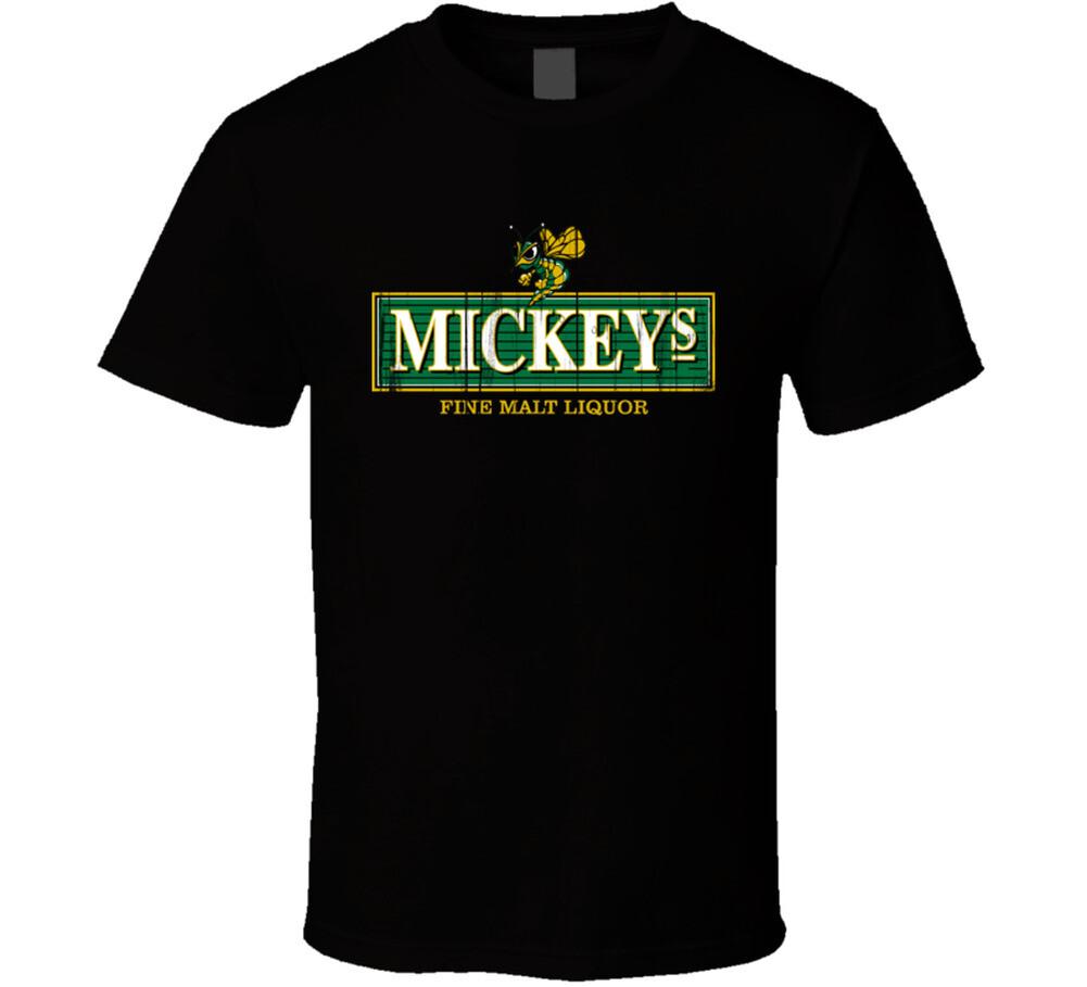 Mickeys Logo Popular Alcohol Liquor Malt Drink Fan Gift T Shirt Mens Womens Tees Top L