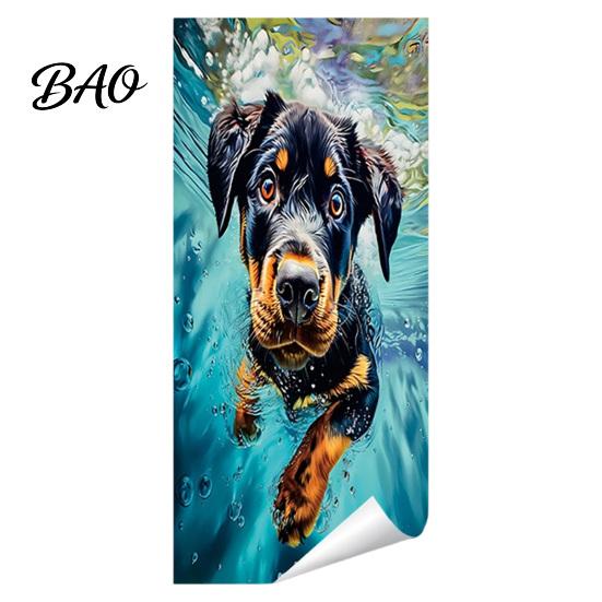 Weatherproof Waste Container Art Fun Animal Trash Can Stickers, Self?Adhesive Bin Decals for Outdoor Removable Vinyl Skins Garbage Can, Mailbox