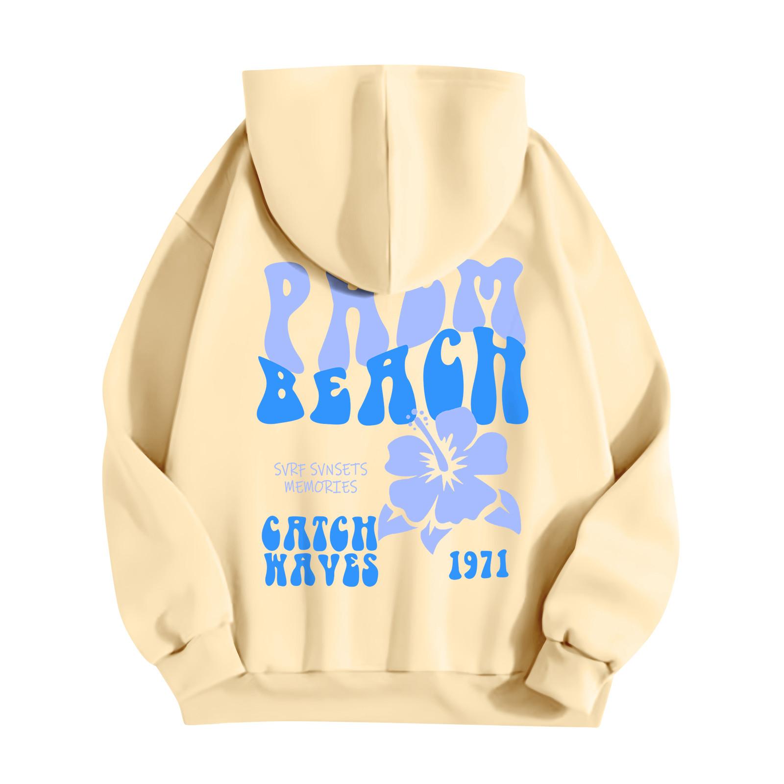 Толстовки для девочек-подростков с длинным рукавом и принтом букв — фото 3