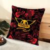 Band A-Aerosmith Cushion Cover Soft Short Plush Pillow Cover Smooth Cozy Texture Aesthetic Cushion Case Home Decor