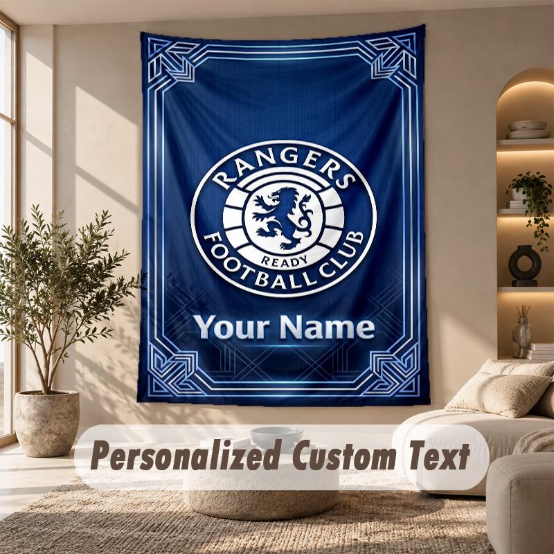 Tapestry Custom Name Text, Wall Hanging Tapestry Home Room DecorRangers FC