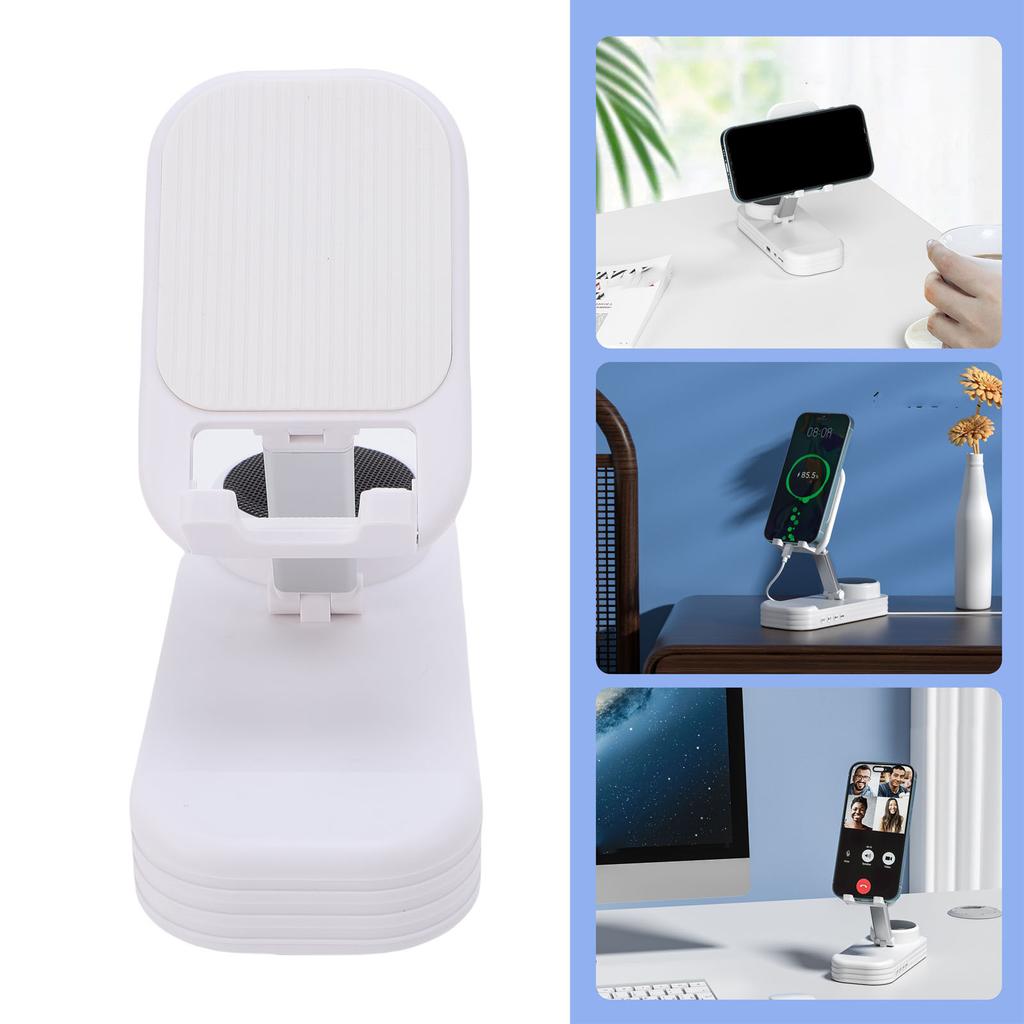Cell Phone Stand with Wireless   Spker Phone Stand HD Sound Foldable for Home Use