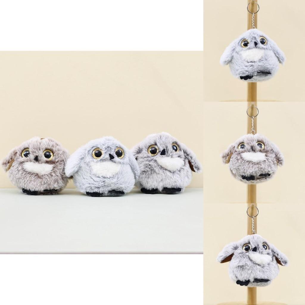 Cute And Soft Owl Plush Keychain Adorable Animal Stuffed Doll Bag Accessory