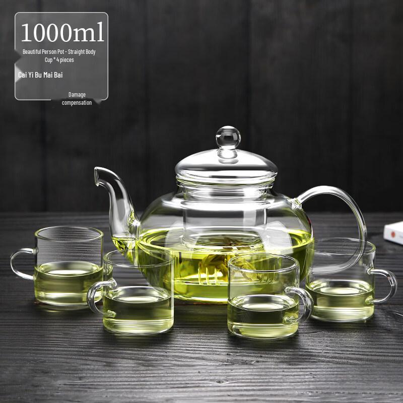 ZISIZ Heat-Resistant Glass Teapot