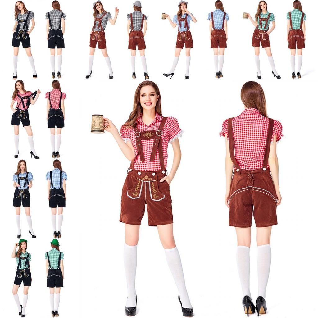 Cosplay Bavarian Beer Costume Set For Women Halloween Party Performance Stage