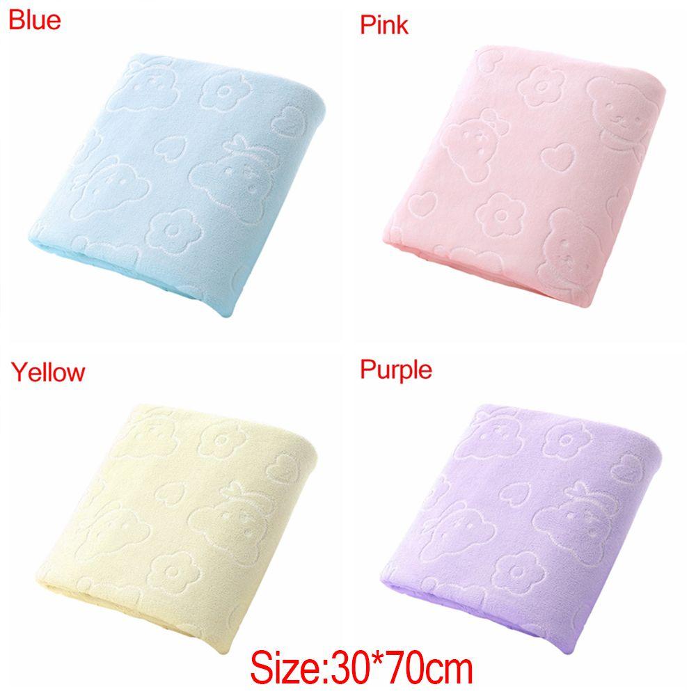 Soft Dry Body Bath Towels Bear Shape Microfiber Shower Cloth Antibacterial 30*70CM Soft Absorbent Towel Bath
