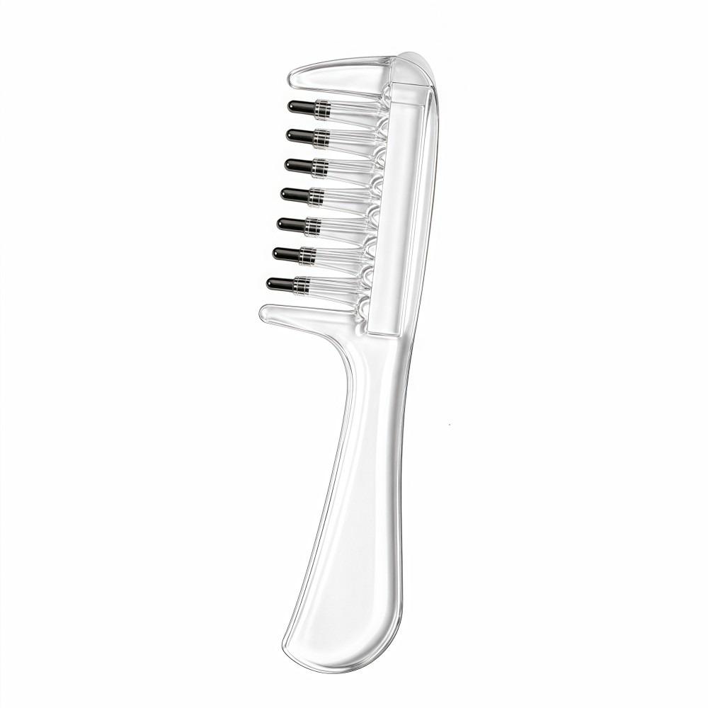 Transparent Scalp Liquid Applicator Comb Liquid Guiding Scalp Massager Comb Unisex