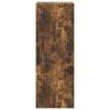 Wall Mounted Cabinet Smoked Oak Finish 33 x 34.5 x 90 cm Engineered Wood