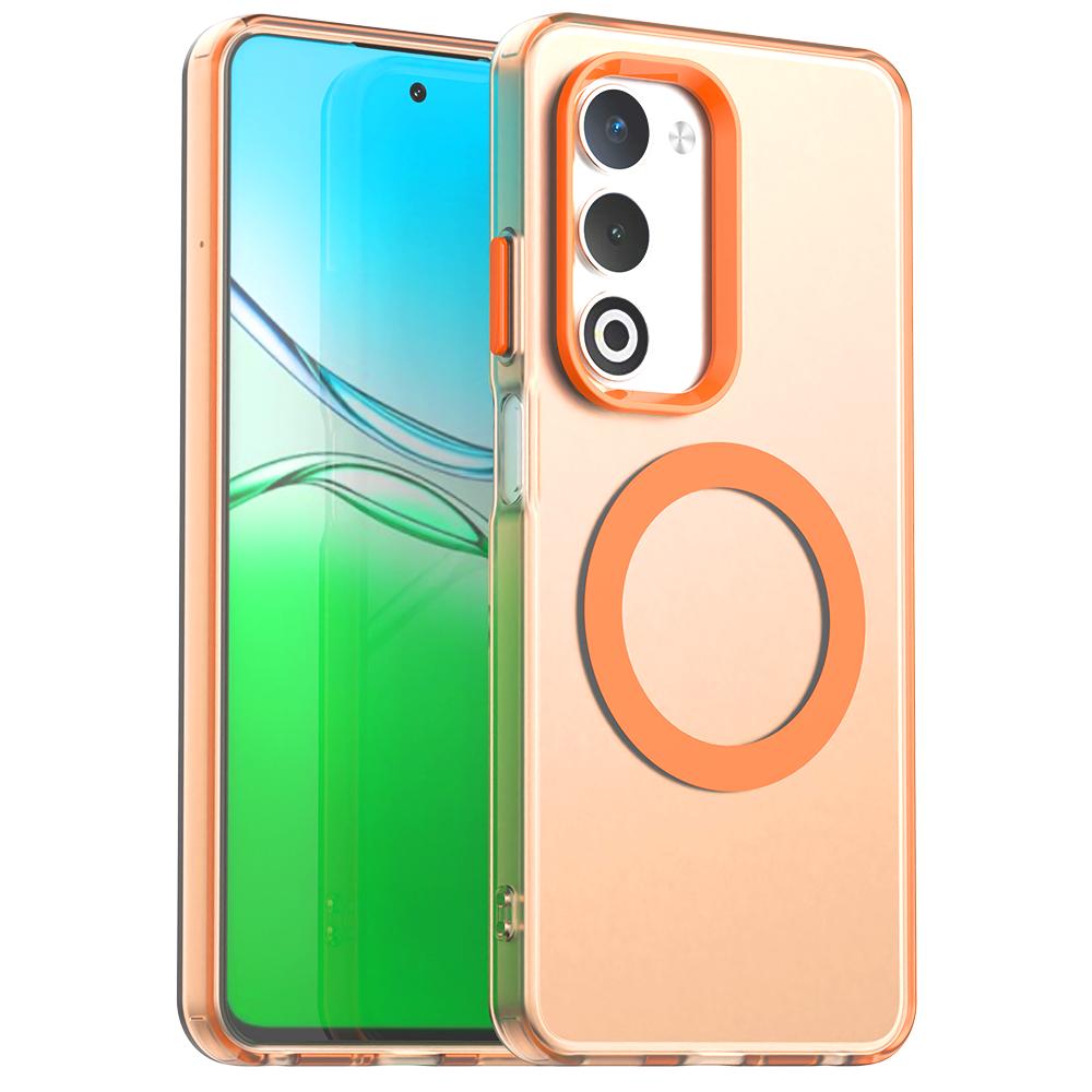 Magnetic Wireless Charging Case For OPPO A5 5G 4G Cover Candy Colors Transparent Back Shell Fundas Coque
