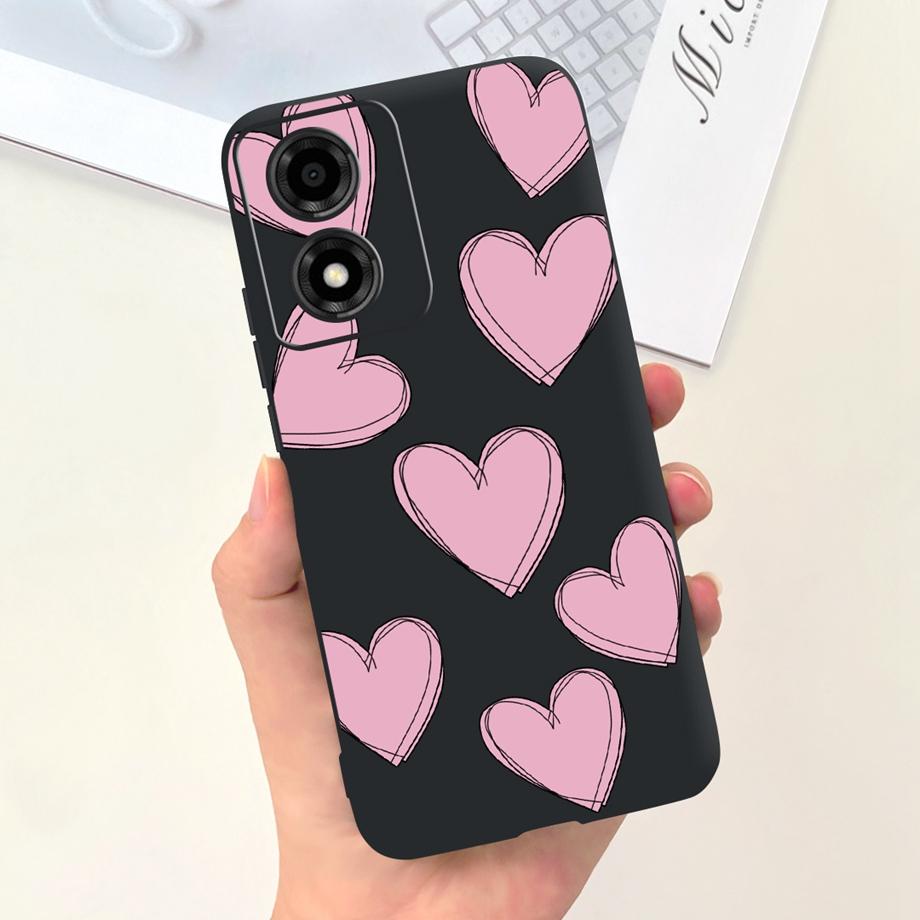 Per Motorola Moto E14 Custodia Cover 6.56" Lusso Morbido Silicone Custodia Telefono Fundas Per Motorola E14 MotoE14 Custodia TPU Protezione Fotocamera