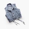 Women's Spring Summer Denim Vest Ladies Korean Version Design Cowboy Vest