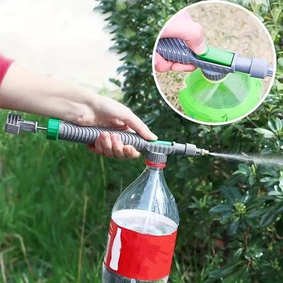 2Pcs High Pressure Air Pump Manual Sprayer Adjustable Drink Bottle Spray Manual Pull Rod Type Beverage Bottle Spray Gun