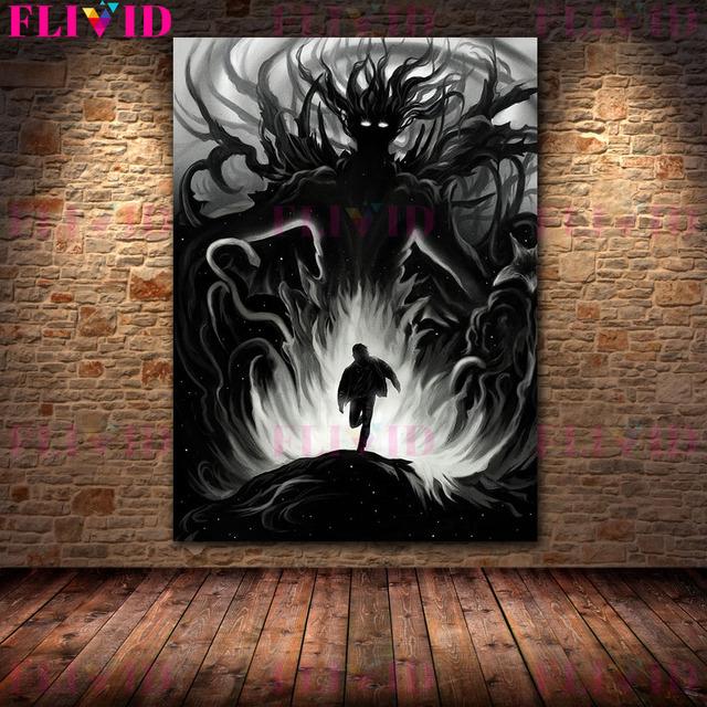 Dark Art Fantasy Magic Wall Art Oil Painting Horror Monster Surrealism Art Poster and Printing