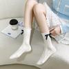 Black And White Socks Women'S Lace Bow Jk College Wind Tube Socks Japanese Lolita Sweet Beautiful Women Socks Stacking Socks